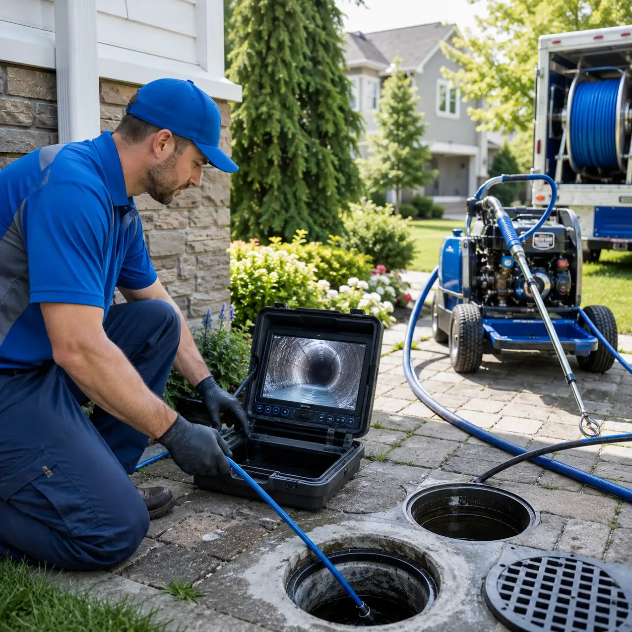Outdoor drain cleaning professionals serving Chouteau, OK