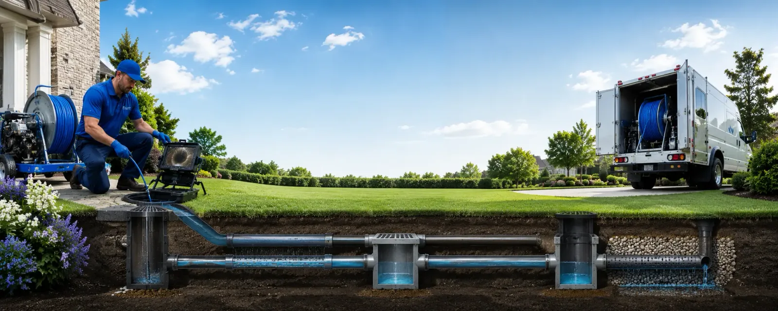 Outdoor drain cleaning information for Chouteau, OK
